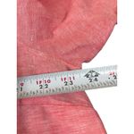 Sigrid Olsen  1X 100% Linen QTR Button Tunic Top Pink Roll Tab Sleeve Relaxed Photo 10