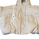 Sebby ‎ Hooded Puffer Coat Women’s Size XS Beige Cream Oversized Winter Jacket Photo 8