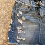Vervet  Ripped Jean Skirt Photo 2