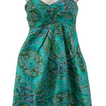 J. Crew Strapless Dress Womens 2 Green Lined Side Zip Photo 0