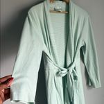 LAKE Pima Short Robe in Parisian Green Small Photo 6