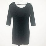 Trixxi 3/4 Sleeve Metallic Bodycon Scoop Back Dress Juniors Size 5 Photo 8