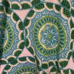 Talbots Blue Green Terrycloth Tunic Top Sz Medium Medallion Printed Beach Boho Photo 5