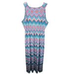 Three Seasons Maternity Colorful Zig Zag Sleeveless Stretchy V Photo 1