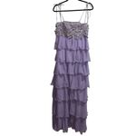 Show Me Your Mumu  Gabriella Floral Appliqué Tiered Maxi Dress In Lilac Photo 3