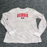 Nike Georgia  white platinum bulldogs campus tie-dye long sleeve t-shirt small Photo 3