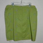 NWT Statement Island Sandal Print Skirt Size 22W Green Photo 0