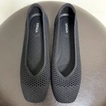 Vivaia Black Margot Open Knit Square Toe V Cut Opening Slip On Flats 40.5 9 9.5 Photo 5