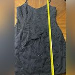 Vintage Scott McClintock Blacked Floral Beaded Mini Party Cocktail Dress Size 6 Black Photo 10