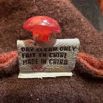 Mat Collection Orange Brown Beaded Cropped Pure Wool Jacket Blazer Small Photo 15