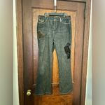 Ralph Lauren Lauren  Vintage Bootcut Patchwork Print Jeans 10 Photo 1