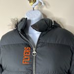 Reebok Black Philadelphia Flyers Puffer Coat Size Medium Photo 1