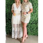 Lulus Dandy Lion Mini Dress S Shift Yellow Print Tile Vacation Party Summer Trip Photo 6