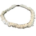 Vtg Hawaiian Beach Sea Shell Puka Chip Surfer Skater Anklet Bracelet White Photo 1