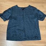 Marc by Marc Jacobs  blue silk and linen blouse size medium Photo 0