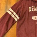Aeropostale  hoodie large maroon white stripe long sleeves New York Photo 3