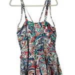 CHAPS Floral One Piece Swimsuit Dress Modest Vacation Beach Womens Plus 22W Photo 4