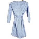 J. Crew Factory Blue/White Striped Tie Photo 2