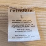 Retrofête Retrofete Sinclair Rib Knit Dress in White Metallic Size Large NWT Sleeveless Photo 13