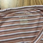 American Eagle Soft & Sexy Striped V Neck Short Sleeve T Shirt Top Women's XS Photo 3