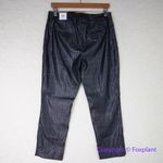 White House | Black Market New! METALLIC JACQUARD SLIM ANKLE PANTS, size 6S Photo 9