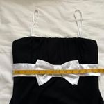 Y2K Black and white bow babydoll handkerchief hem dress Size large Photo 6