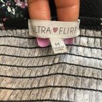 Ultra Flirt Floral Black fit and Flare Babydoll Dress Photo 6