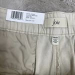 Joie NWT  Shorts Women's XXL Beige Rainy Day Pleated High Rise Cotton Linen Blend Photo 8