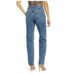 Good American NWT Good 90s Ripped Slim Straight Leg High Rise Jeans 00/24 #3055 Photo 3