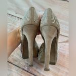 Limelight Woman’s Size 7  Tariff Square Peel Toe Studded Heels Pumps Photo 5