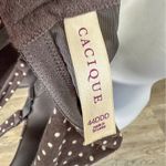 Lane Bryant Cacique Gray Cotton Polka Dot Bra - Size 44DDD Photo 8