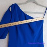 Dress the Population New!  Tiffany One Shoulder Midi Dress Electric Blue, size S‎ Photo 8