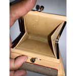 Dooney & Bourke  VTG Signature Logo‎ Canvas Tan Leather Trim Wallet Kiss Lock P Photo 2