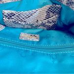 Cole Haan Snakeskin Silver Grey Leather Wristlet Clutch Photo 6