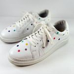 Boden Womens Shoes White Leather Polka Dots Sneaker Low Top Casual 42 US 10.5 Photo 0