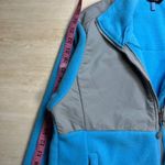 The North Face Womens Fleece Jacket Full Zip Blue Gray Medium Outdoor Casual Photo 5
