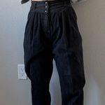 St. Tropez Black High Waisted Vintage Trouser Pants Photo 0