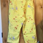Urban Outfitters DAVID N SPORT 2-Pocket Yellow🌸 Crppd Pants EUC 14 Photo 3