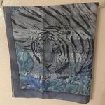 Vintage Berkshire Handkerchief Scarf art wall decoration‎ Tiger Photo 0