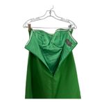 Jenny Yoo Collection Silk & Cotton Green Strapless draped Mini Dress Size 8 Photo 9