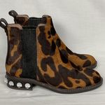 Louise et Cie Chelsea Boot Venda Embellished Heel Animal Print Calf Hair SZ 6.5 Photo 0
