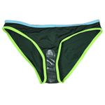 Aerie  Bikini Bottoms Women XS Green Neon Trim Swimwear Beach Pool Photo 2