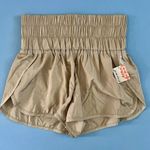 NWT Free People Movement The Way Home Clay Tan High Rise Shorts Size L Photo 4