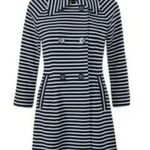 CAbi  5151 Maritime Trench Nautical Stripe Double Breasted Knit Jacket, S… Photo 0
