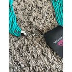 Paparazzi NWT  teal/silver‎ sea-beads short necklace Photo 3