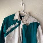Vintage 80s Lilia Smith Western Shirt Small USA Made Colorblock Yoke Snap Top White Photo 1