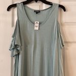 EXPRESS Women's light green Cold Shoulder Top size M brand new Photo 3
