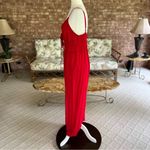 Mi Ami Francesca’s Jumpsuit Wide Leg Cropped Red XL (jrs) Cocktail Boho Dressy Size undefined Photo 5