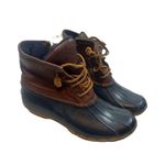 Sperry Top Sider Womens Navy Brown STS91175 Saltwater Duck Boots Size 6 waterpro Photo 0