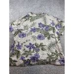 Fashion Bug  Floral Button‎ Down Short Sleeve Shirt Womens Grannycore Womens XL Photo 5